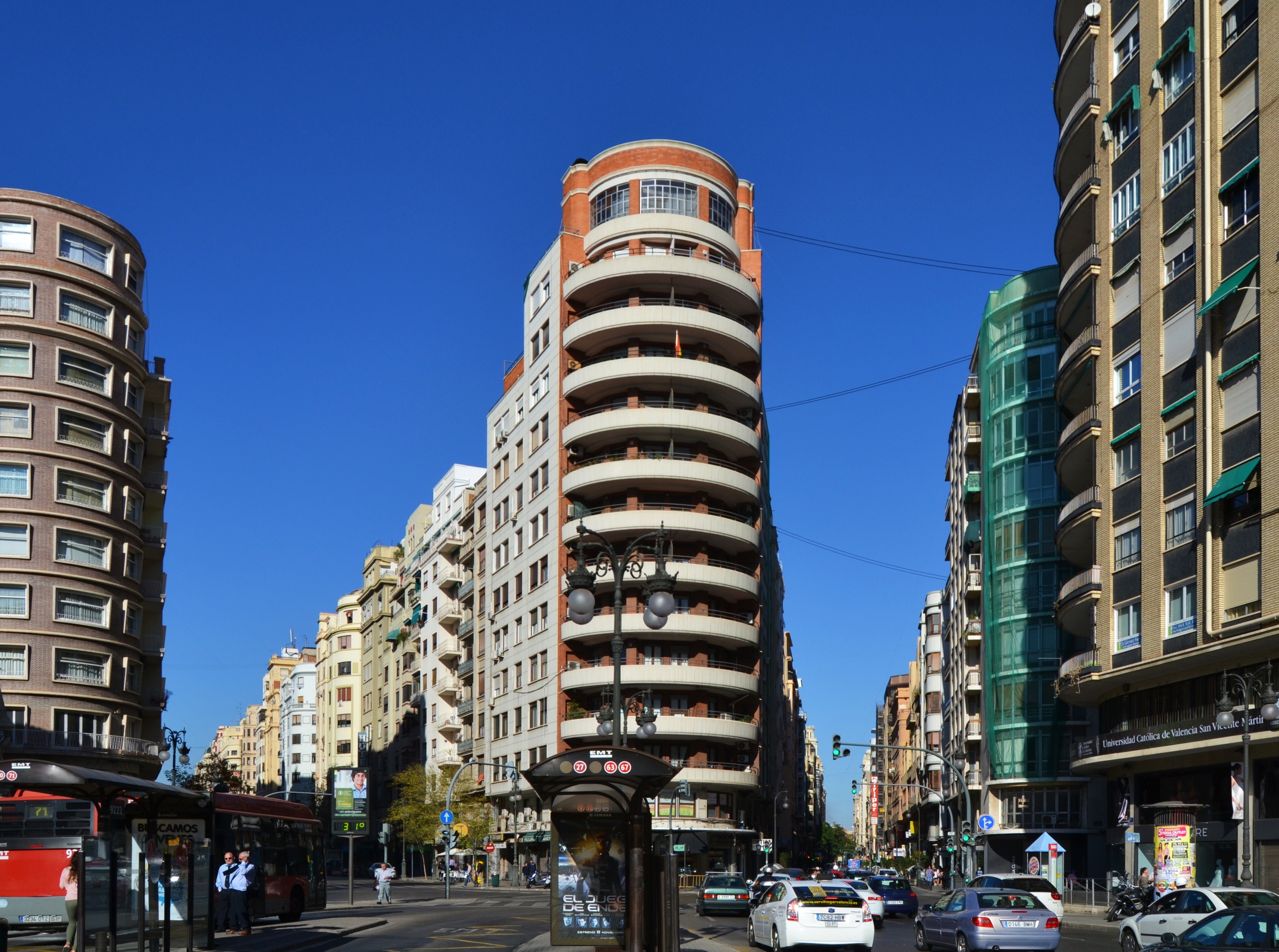 Площадь Сант-Агусти в центре Валенсии